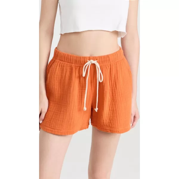 DONNI Womens Bubble ShortsCanteloupe