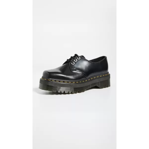 Dr Martens 1461 Quad Squared Oxford ShoesBlack Polished Smooth