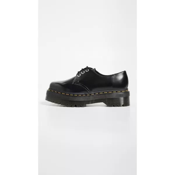 Dr Martens 1461 Quad Squared Oxford ShoesBlack Polished Smooth