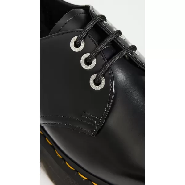 Dr Martens 1461 Quad Squared Oxford ShoesBlack Polished Smooth