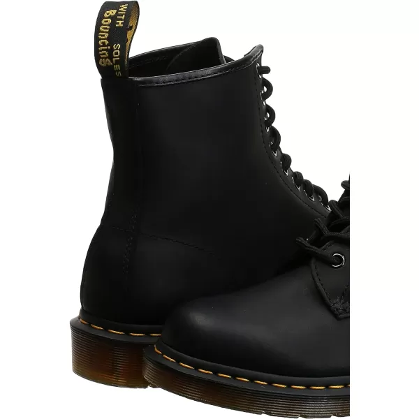 Dr Martens 1490 10Eye Leather Boot for Men and WomenBlack Greasy