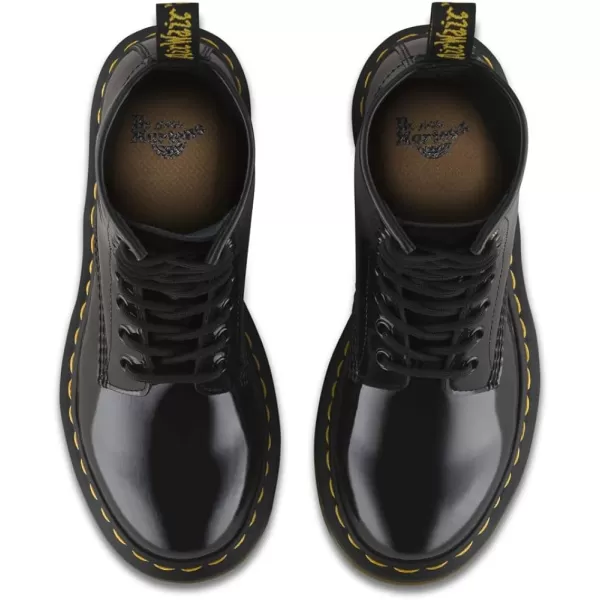 Dr Martens 1490 10Eye Leather Boot for Men and WomenBlack Pat