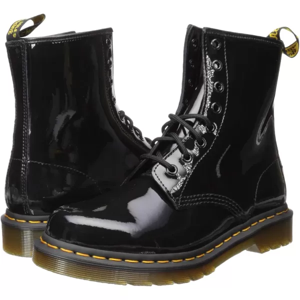 Dr Martens 1490 10Eye Leather Boot for Men and WomenBlack Pat