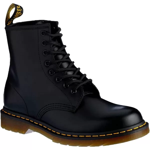 Dr Martens 1490 10Eye Leather Boot for Men and WomenBlack Patent Lamper