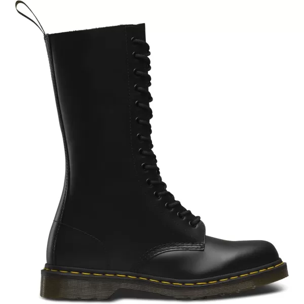 Dr Martens 1490 10Eye Leather Boot for Men and WomenBlack Smooth