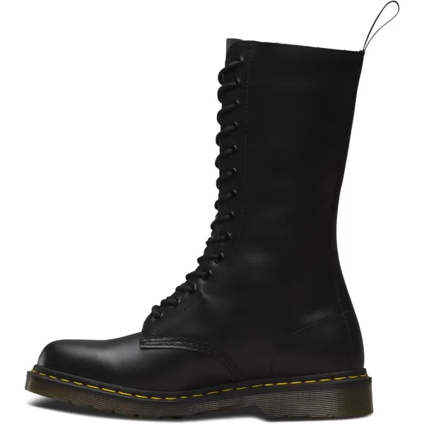 Dr Martens 1490 10Eye Leather Boot for Men and WomenBlack Smooth