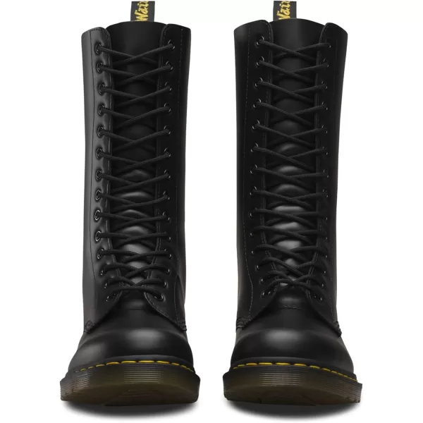 Dr Martens 1490 10Eye Leather Boot for Men and WomenBlack Smooth