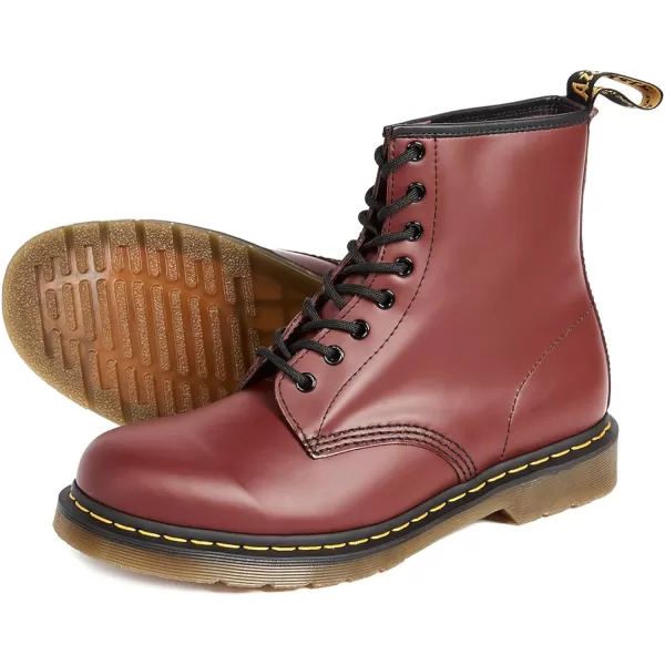 Dr Martens 1490 10Eye Leather Boot for Men and WomenCherry