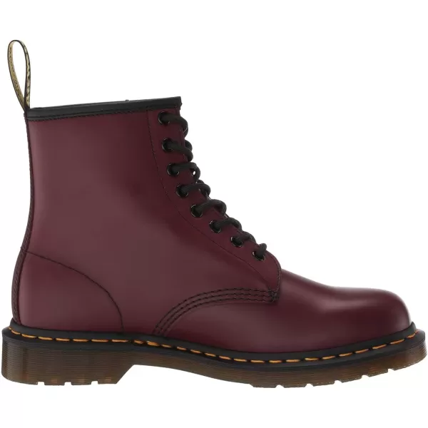 Dr Martens 1490 10Eye Leather Boot for Men and WomenCherry Red Smooth