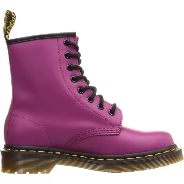 Dr Martens 1490 10Eye Leather Boot for Men and WomenFuchsia Smooth