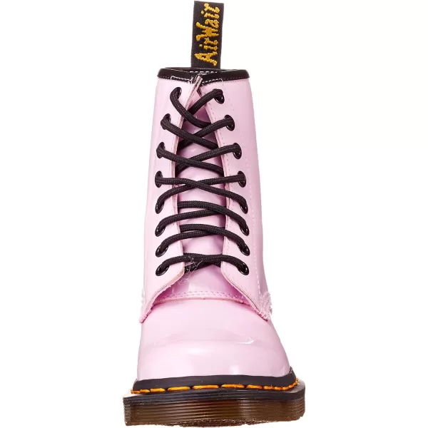 Dr Martens 1490 10Eye Leather Boot for Men and WomenPale Pink Patent Lamper