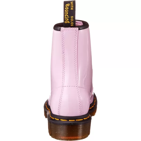 Dr Martens 1490 10Eye Leather Boot for Men and WomenPale Pink Patent Lamper