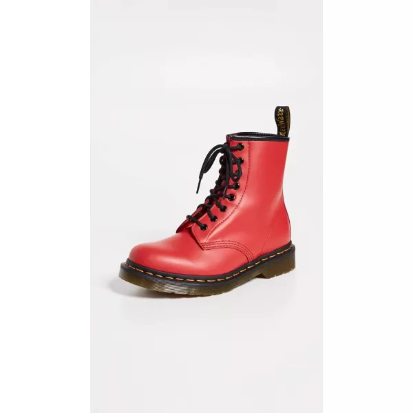 Dr Martens 1490 10Eye Leather Boot for Men and WomenSatchel Red