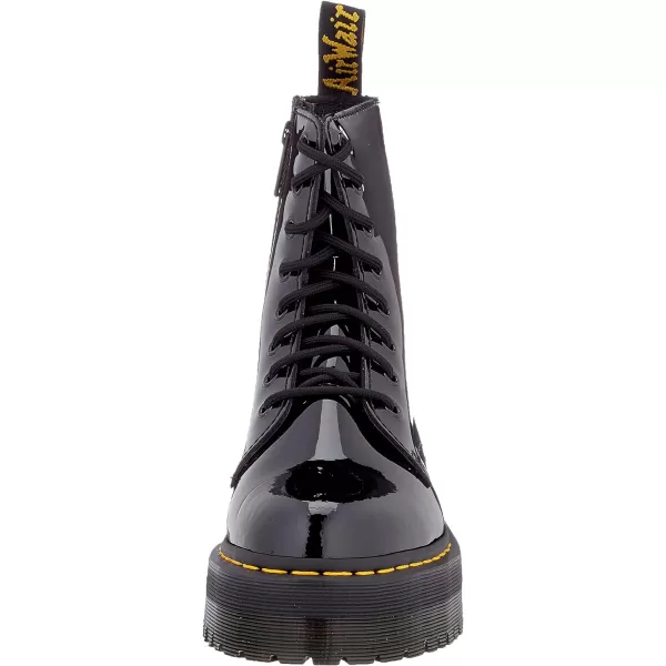 Dr Martens Jadon 8Eye Leather Platform Boot for Men and WomenBlack Patent Lamper