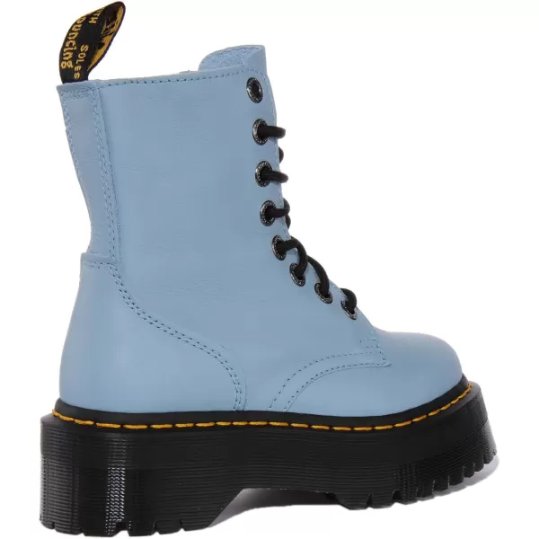 Dr Martens Jadon 8Eye Leather Platform Boot for Men and WomenCard Blue Pisa