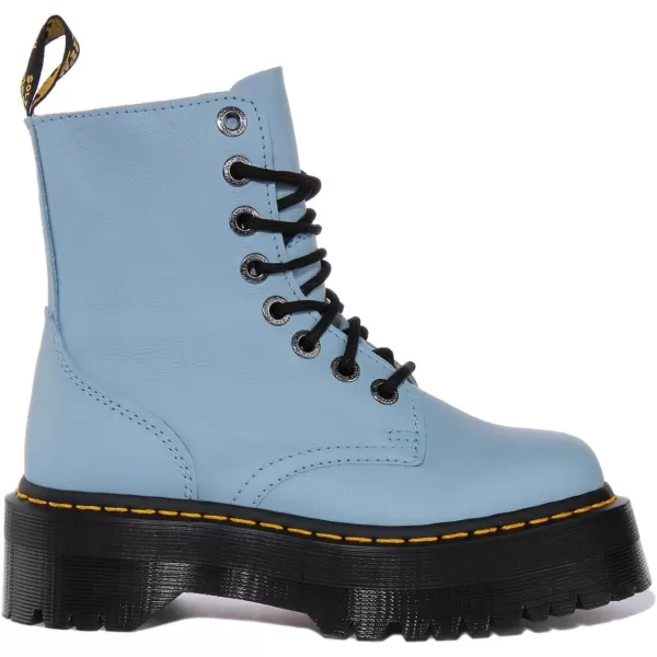 Dr Martens Jadon 8Eye Leather Platform Boot for Men and WomenCard Blue Pisa