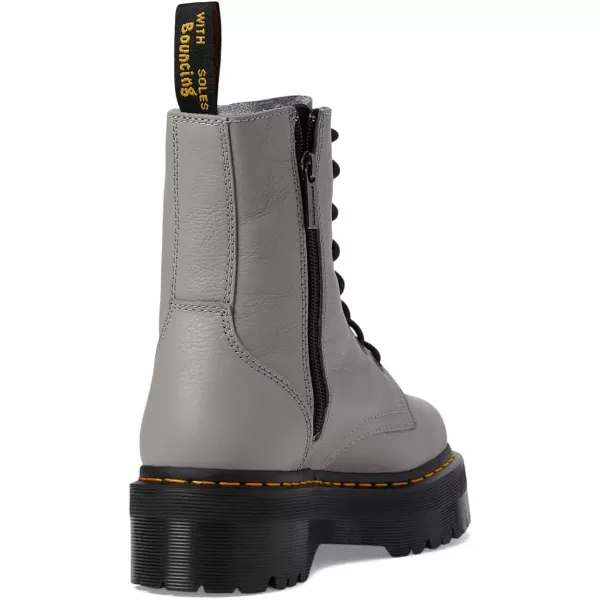 Dr Martens Jadon 8Eye Leather Platform Boot for Men and WomenZinc Grey Pisa