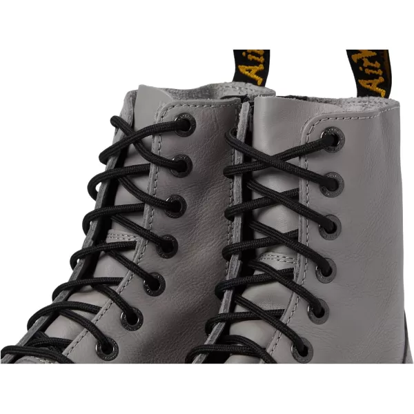 Dr Martens Jadon 8Eye Leather Platform Boot for Men and WomenZinc Grey Pisa