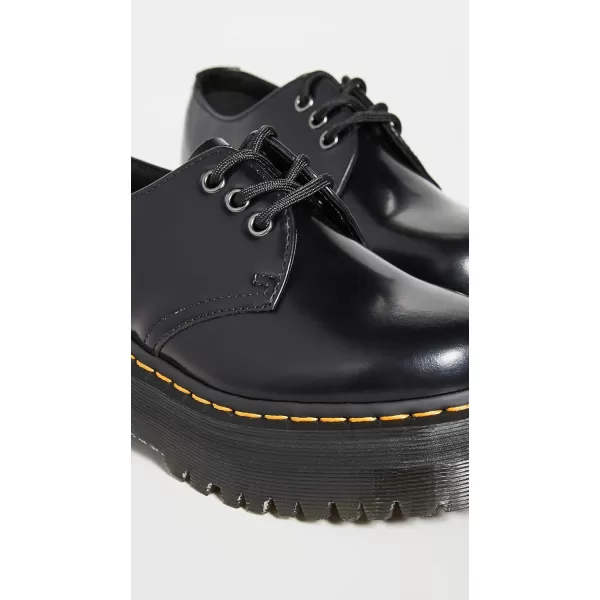 Dr Martens Mens 8053 Quad Platform 5 Eye ShoeBlack Polished Smooth