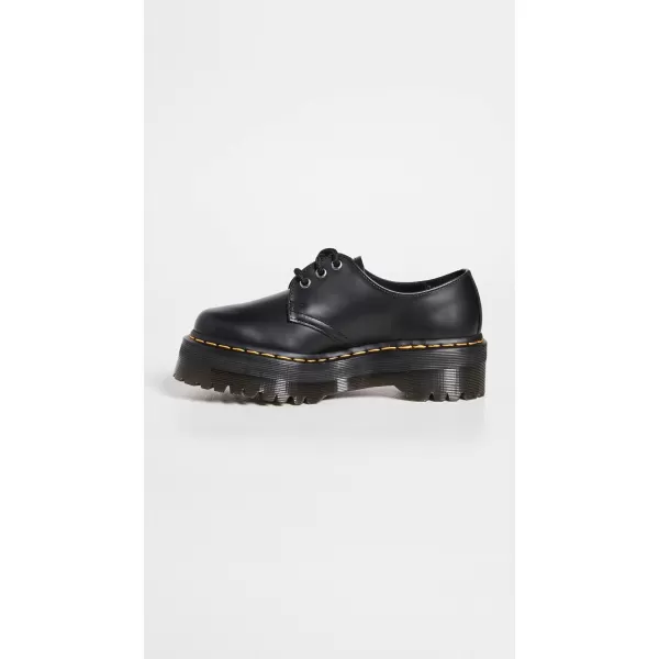 Dr Martens Mens 8053 Quad Platform 5 Eye ShoeBlack Polished Smooth