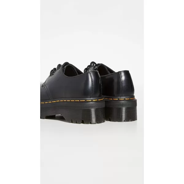 Dr Martens Mens 8053 Quad Platform 5 Eye ShoeBlack Polished Smooth