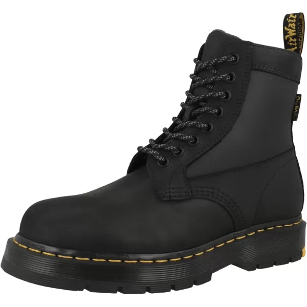 Dr Martens Mens Amphibians Combat Boot 45Black Connection Wp Black Coated Nylon