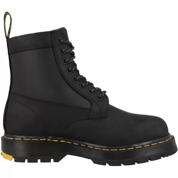 Dr Martens Mens Amphibians Combat Boot 45Black Connection Wp Black Coated Nylon