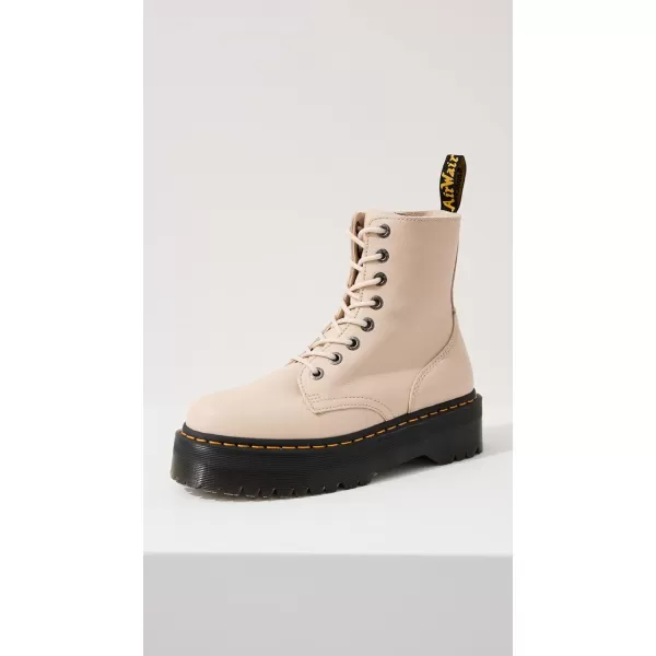 Dr Martens Mens Amphibians Combat Boot 45Parchment Beige Pisa