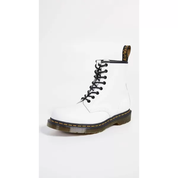 Dr Martens Unisex 1460 Crazy Horse Leather BootsWhite