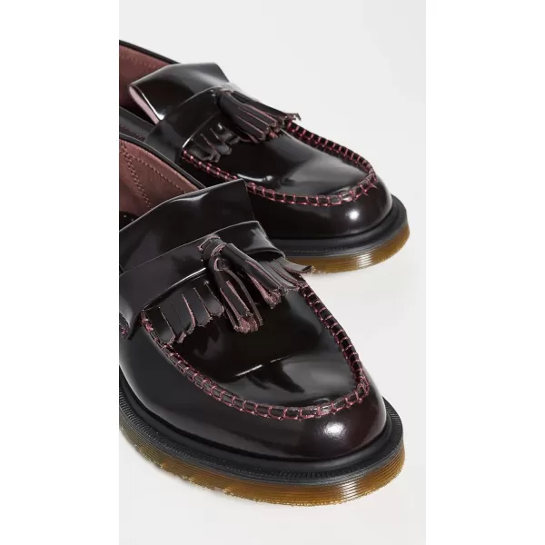 Dr Martens Unisex Adrian SlipOn LoaferCherry Red Arcadia