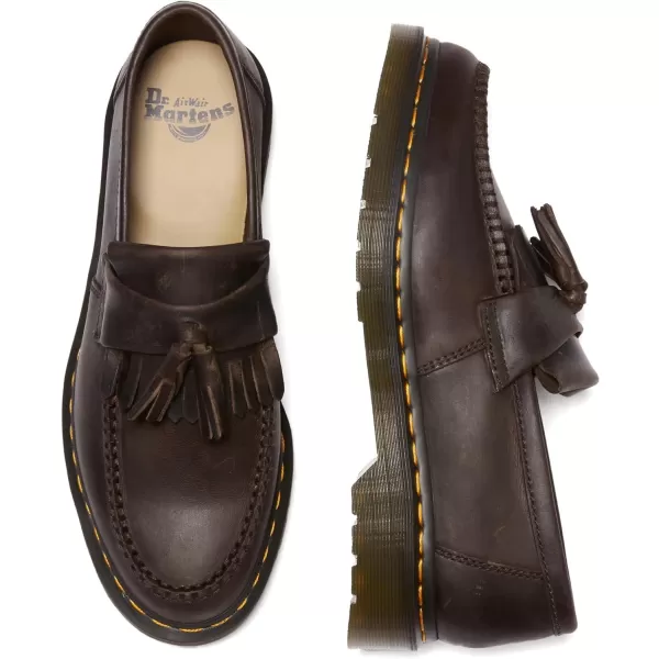 Dr Martens Unisex Adrian SlipOn LoaferDark Brown Crazy Horse