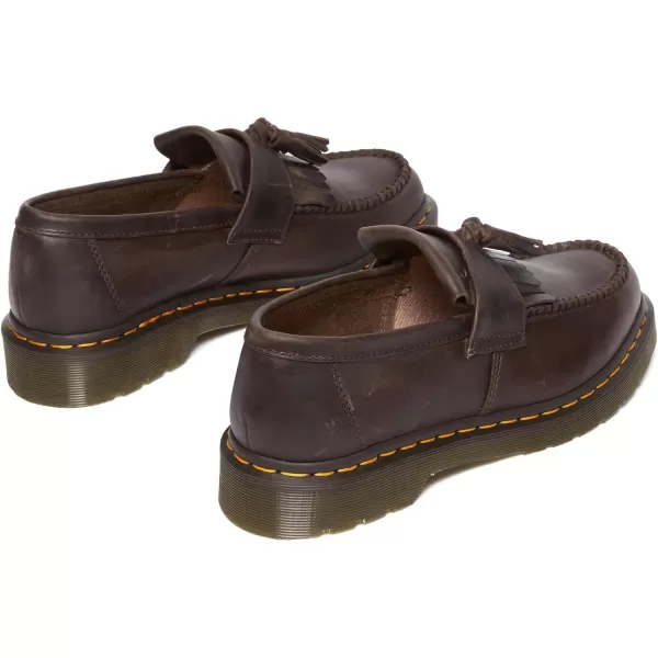 Dr Martens Unisex Adrian SlipOn LoaferDark Brown Crazy Horse