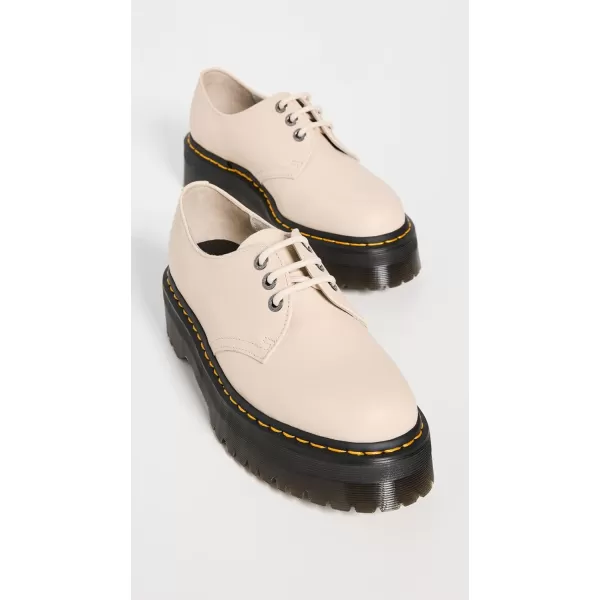 Dr Martens UnisexAdult 1461 Quad 2 PlatformParchment Beige Pisa