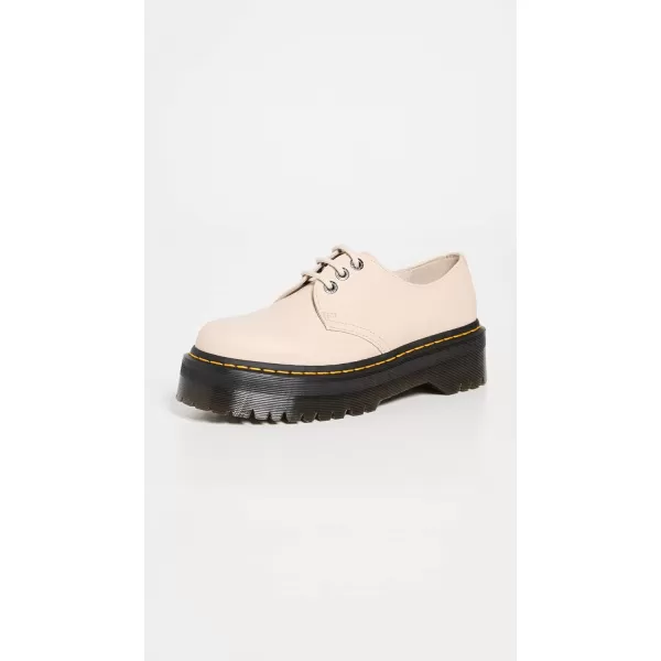 Dr Martens UnisexAdult 1461 Quad 2 PlatformParchment Beige Pisa