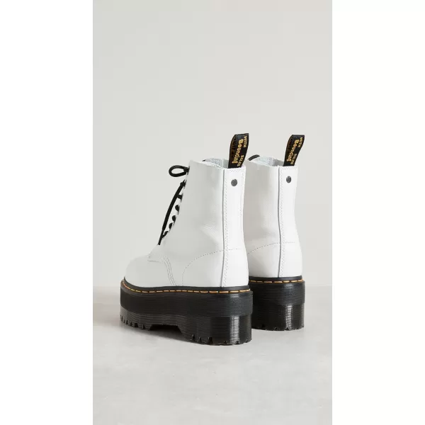 Dr Martens Womens 1460 Pascal Max Combat BootsOptical White Pisa