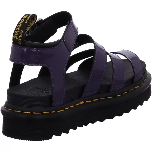 Dr Martens Womens Blaire Brando Fisherman SandalBlackcurrant Patent Lamper