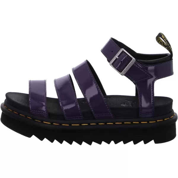 Dr Martens Womens Blaire Brando Fisherman SandalBlackcurrant Patent Lamper