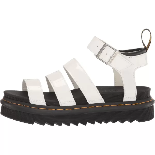 Dr Martens Womens Blaire Brando Fisherman SandalWhite Patent Lamper