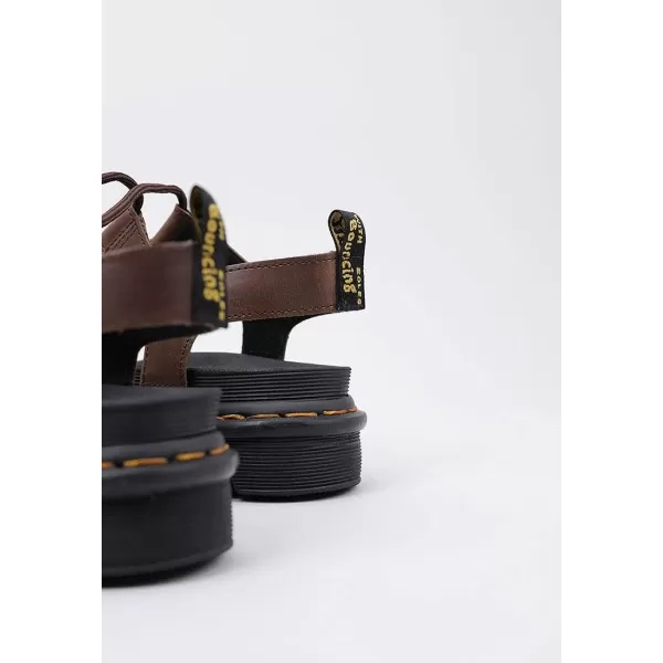 Dr Martens Womens Nartilla SandalDark Brown New Oily Illusion