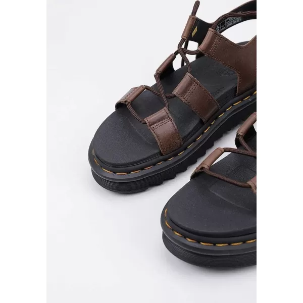 Dr Martens Womens Nartilla SandalDark Brown New Oily Illusion