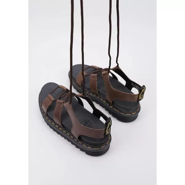 Dr Martens Womens Nartilla SandalDark Brown New Oily Illusion