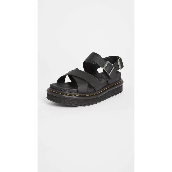 Dr Martens Womens Voss II SandalBlack Hydro Leather