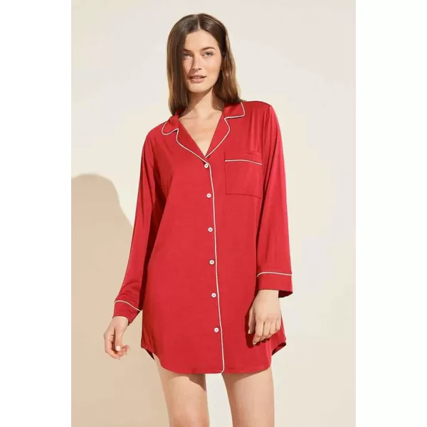 Eberjey Gisele Classic Womens Pajama SleepshirtNavyIvory