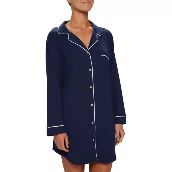 Eberjey Gisele Classic Womens Pajama SleepshirtNavyIvory