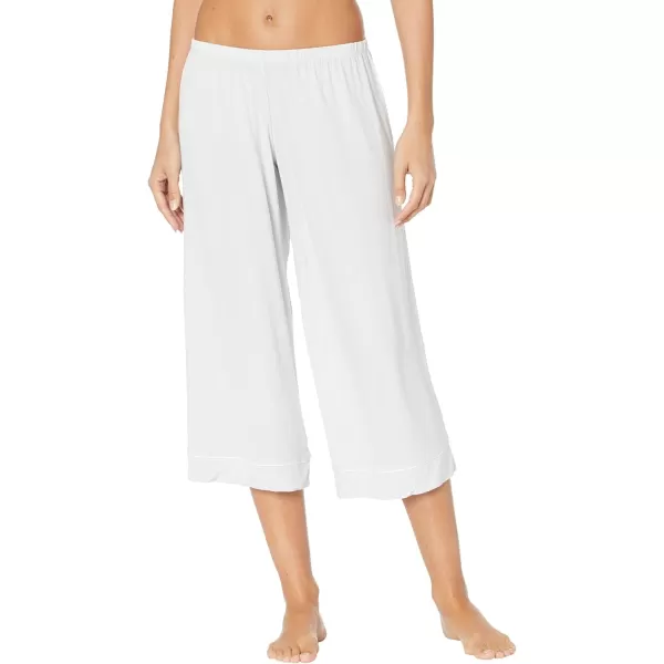 Eberjey Gisele Short Sleeve and Cropped Pant PJ SetWater BlueWhite