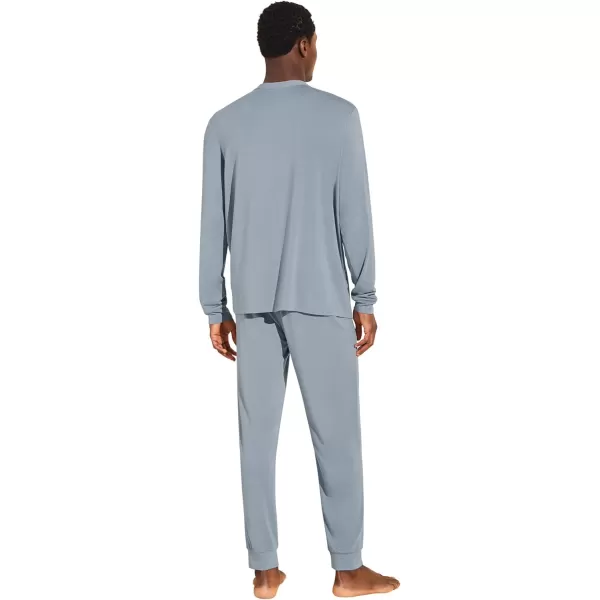 Eberjey Henry Mens Jersey Modal PJ SetBlue Fog