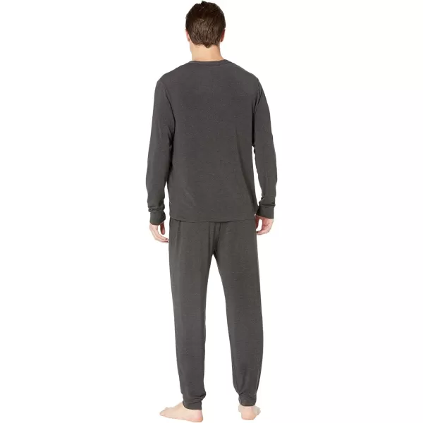 Eberjey Henry Mens Jersey Modal PJ SetCharcoal Heather