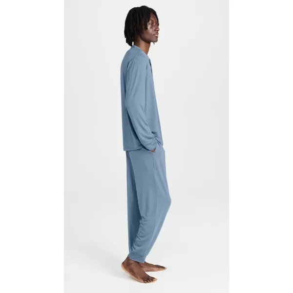 Eberjey Henry Mens Jersey Modal PJ SetCoastal Blue