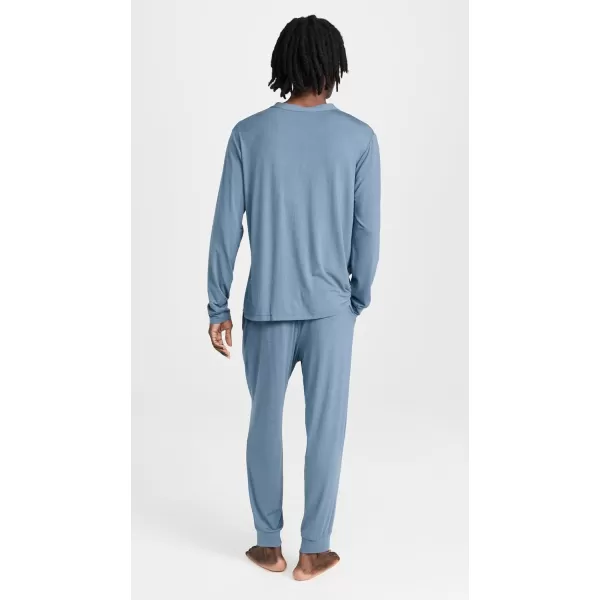 Eberjey Henry Mens Jersey Modal PJ SetCoastal Blue