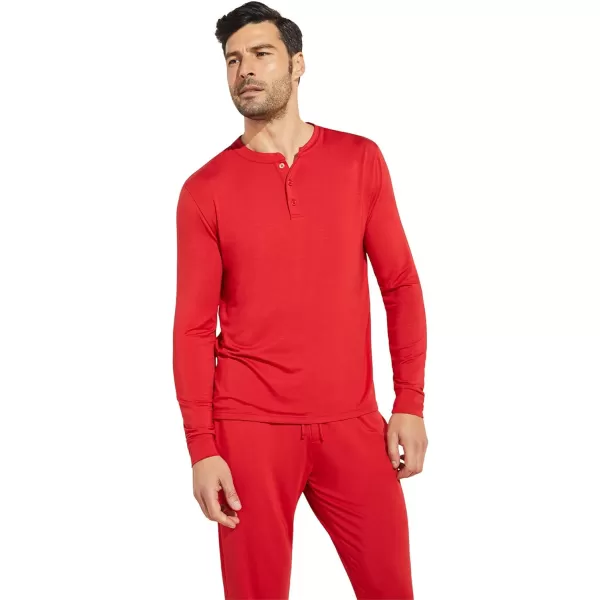 Eberjey Henry Mens Jersey Modal PJ SetHaute Red